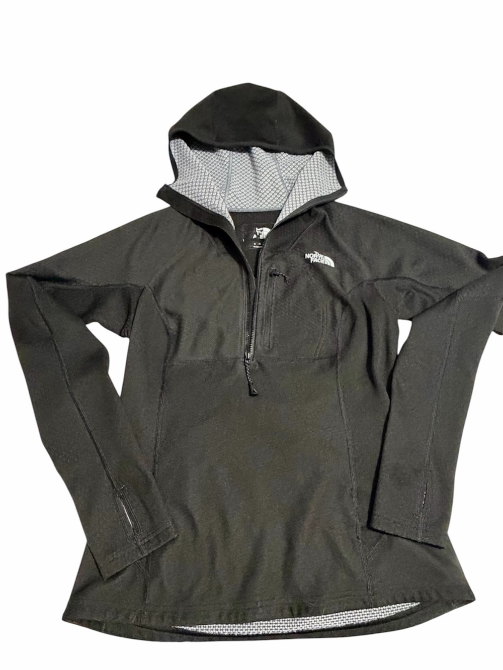 THE NORTH FACE FUSEFORM DOLOMITI 1/4-ZIP HOODIE WOMEN'S Sz Small Black